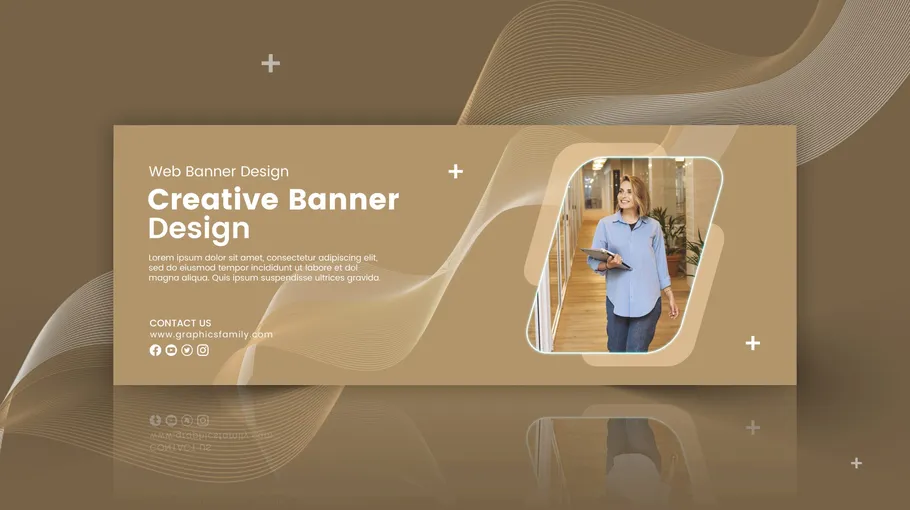 Kreatives Bannerdesign